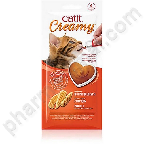 CAT CREAMY SAUM/CREVETTE 4X10G